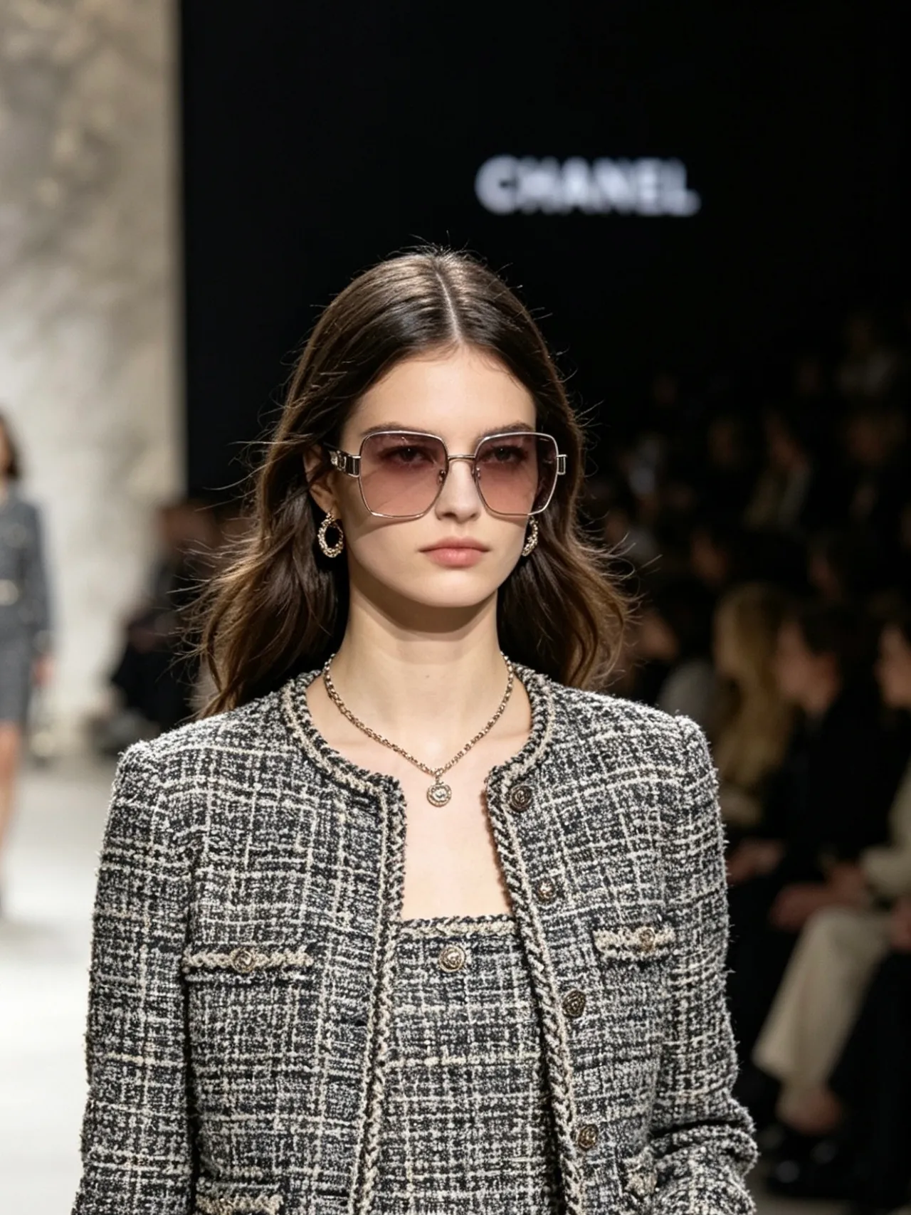 Chanel Oversized Square Gradient Brown Sunglasses 7