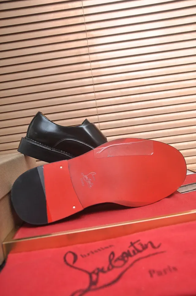 Christian Louboutin কালো লাল সিঙ্গেল স্ট্র্যাপ বাকেল ক্লোজার মনক শু 3