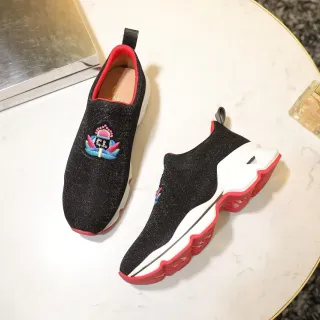 Christian Louboutin Baskets Chunky Slip-On à paillettes brodées