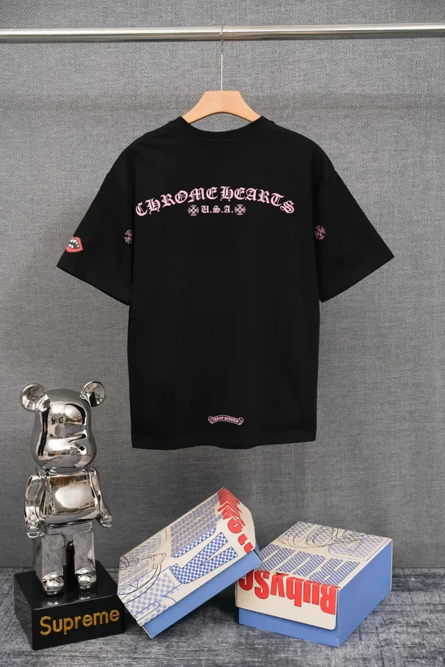 Chrome Hearts 黑色刺绣Logo宽松T恤 2