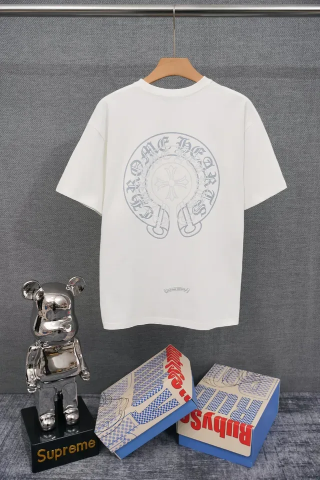 Chrome Hearts এমব্রয়ডারি লোগো কালো টি-শার্ট 2