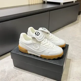 Coach C Logo White and Gum Lifestyle Sneakers