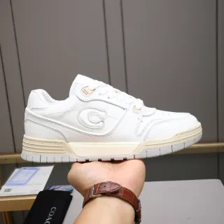 Coach White Embossed C Logo Lifestyle Sneaker