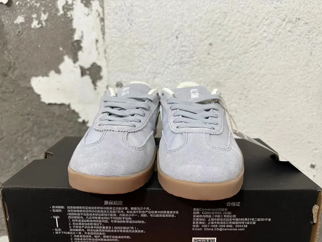 Converse One Star ग्रे ब्राउन लो-टॉप सूड-कैनवास अपर लाइफस्टाइल स्नीकर 4