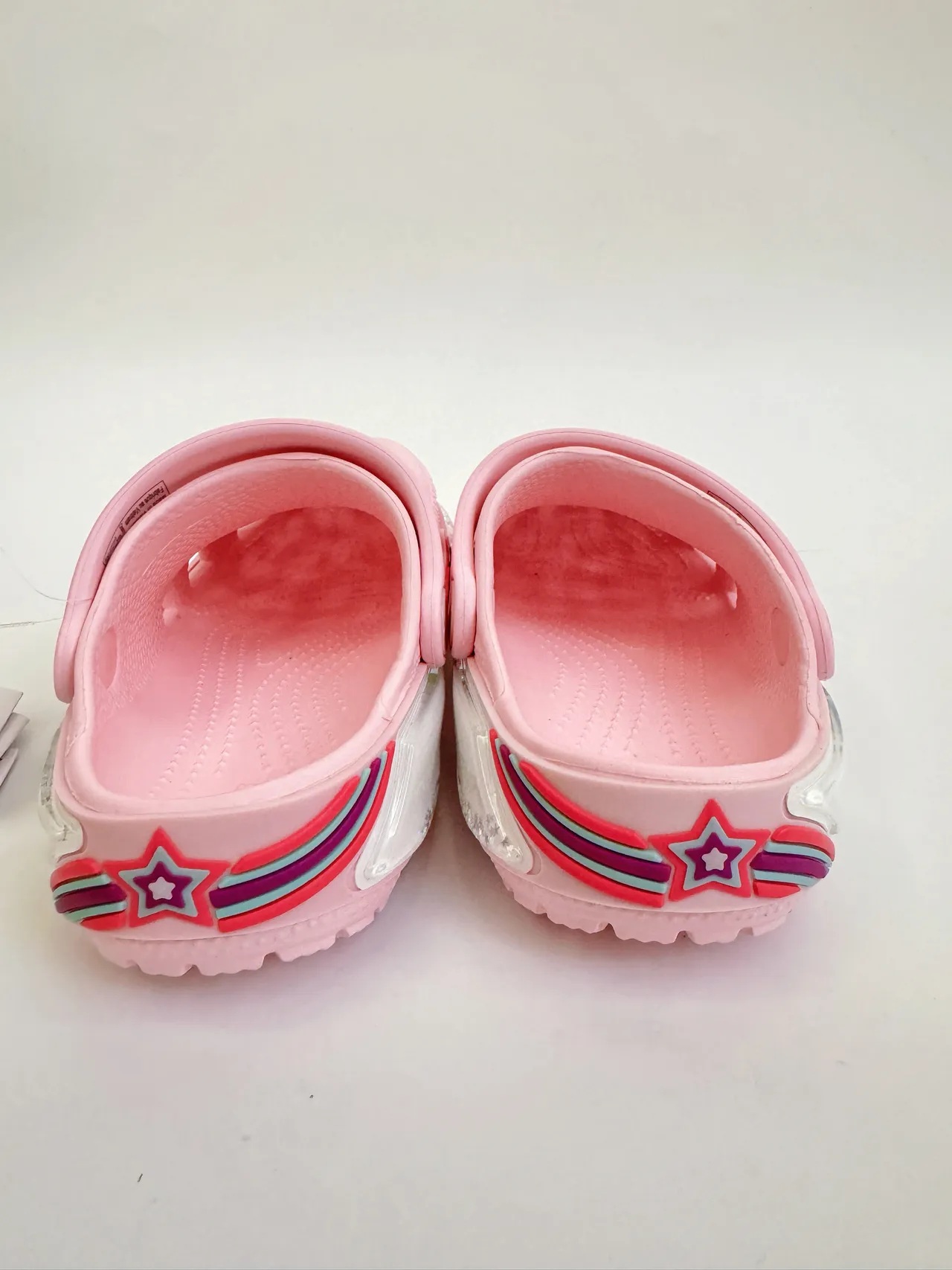Crocs Classic Clog وردي شفاف مولد EVA متهو علوي كلوج 6