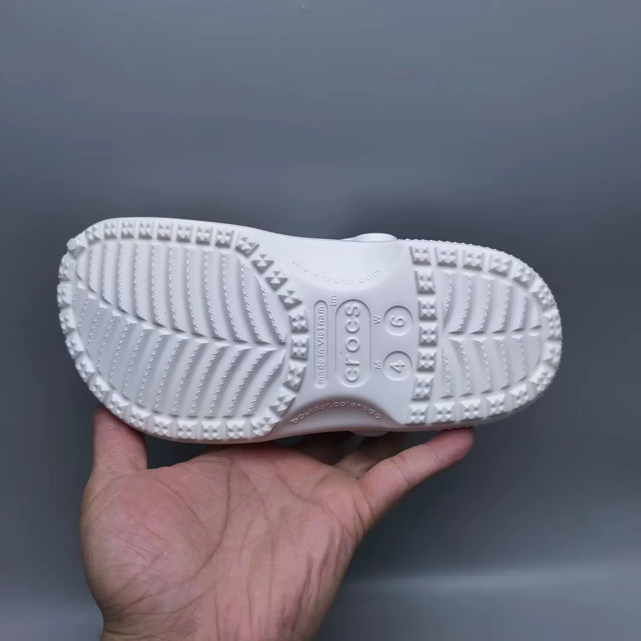 Crocs Classic Clog White Foam Clog 6