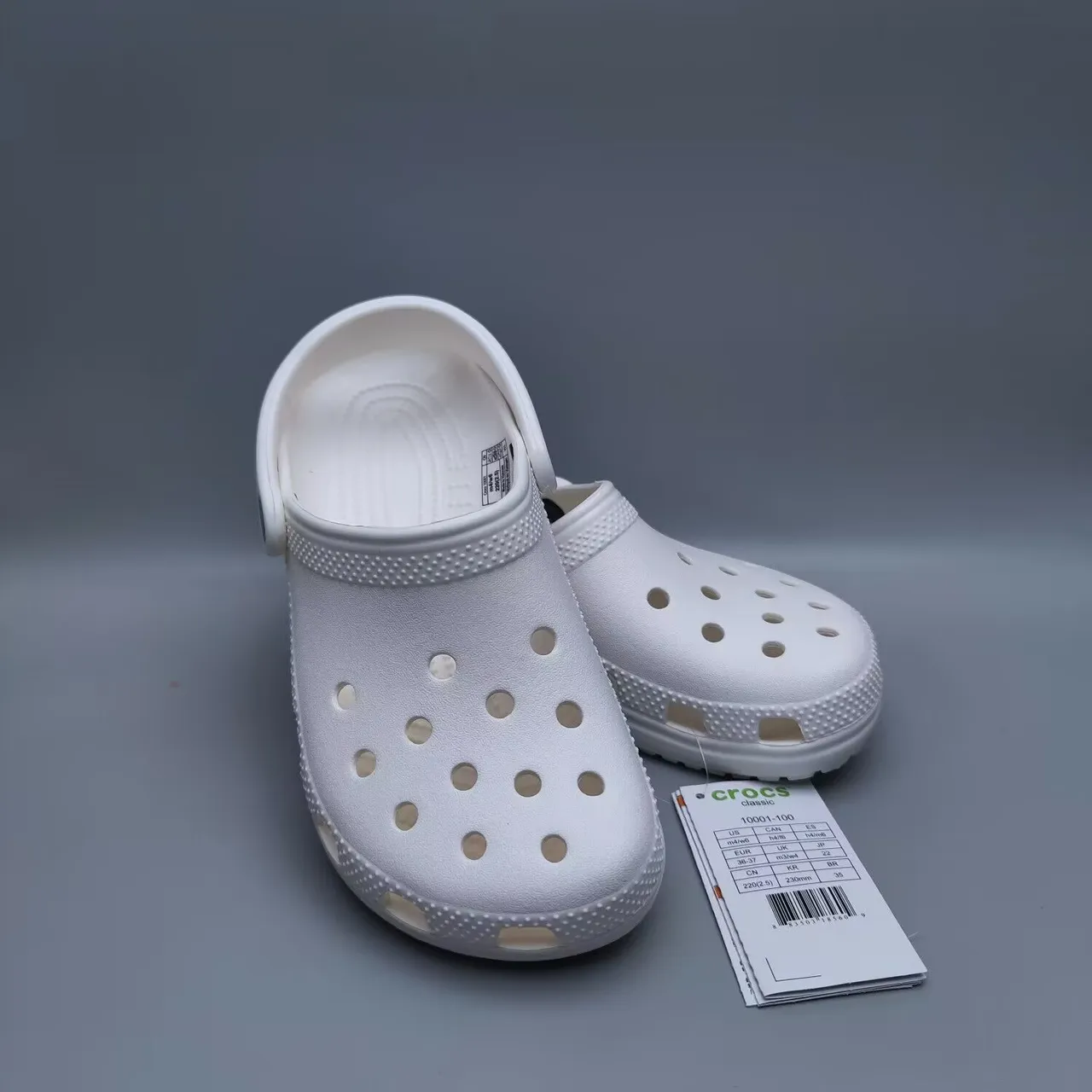 Crocs Classic Clog White Foam Clog 10
