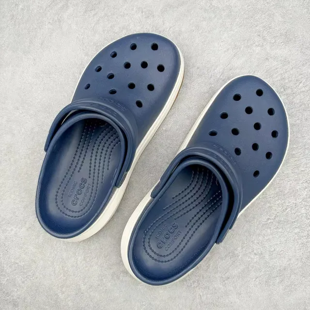 Crocs Echo Clog नेवी ब्लू प्लेटफॉर्म क्लॉग 3