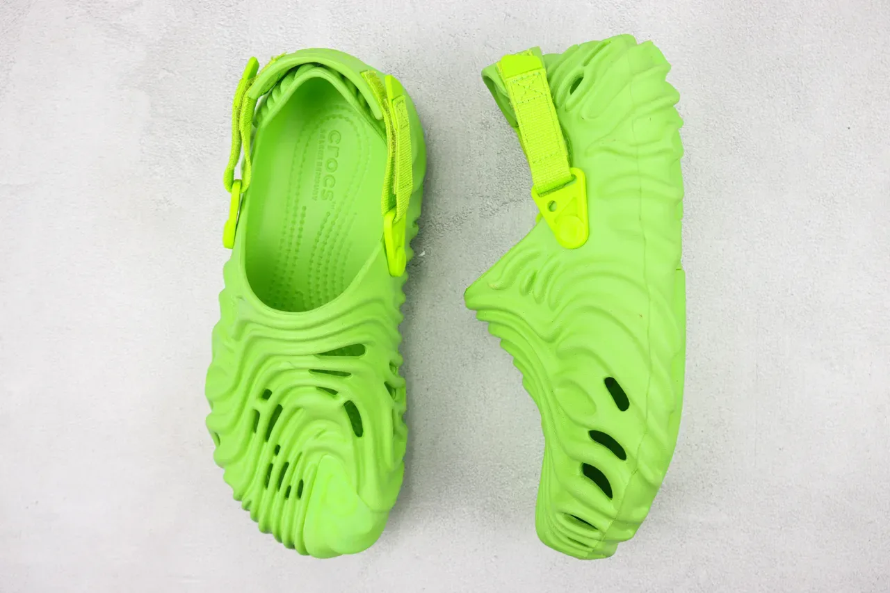 Crocs Echo Clog Neon Lime Green Molded Foam Clog 3