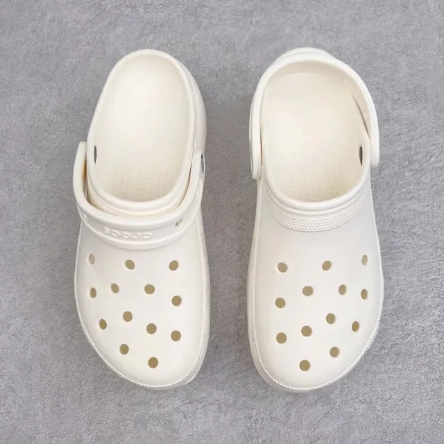 Crocs Echo Clog Zueco plataforma espuma color off-white 9
