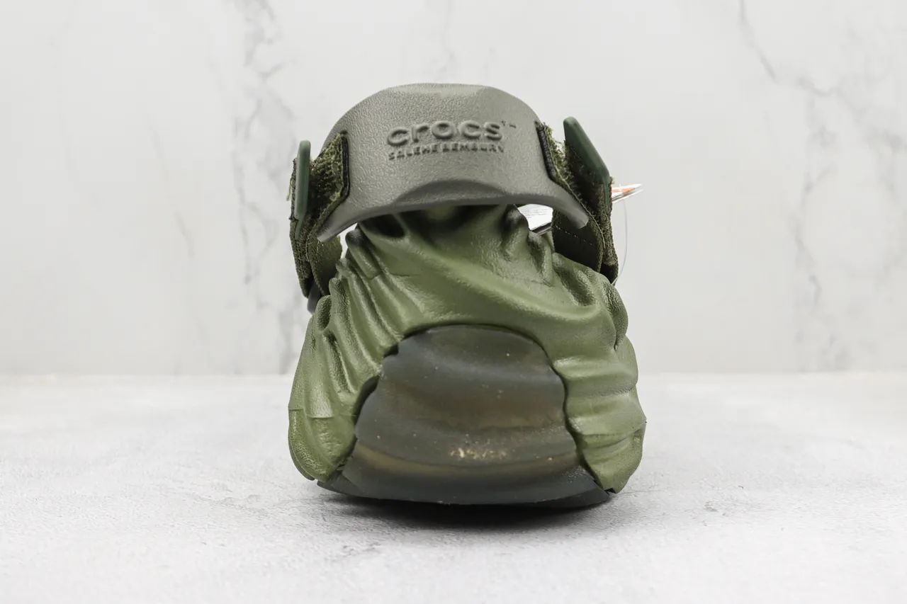Crocs Echo Clog Olive Green Molded Foam Clog 9