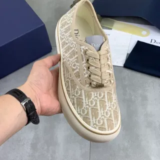 Dior B23 Beige Oblique Monogram Chaussures Lifestyle