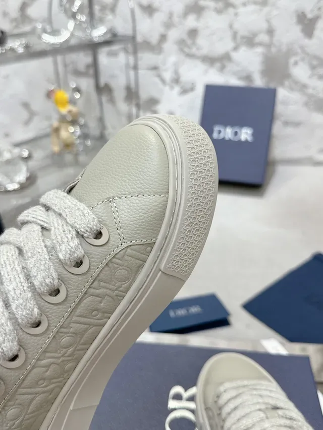 Dior B23 Zapatillas Lifestyle Beige Monograma Embossado 9