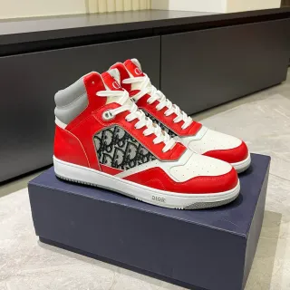 Dior B23 High 红白 Monogram 生活方式运动鞋