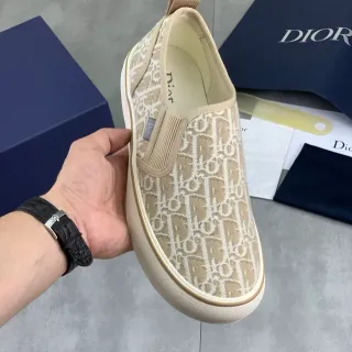 Dior B23 Monogram Beige Slip-On लाइफस्टाइल स्नीकर