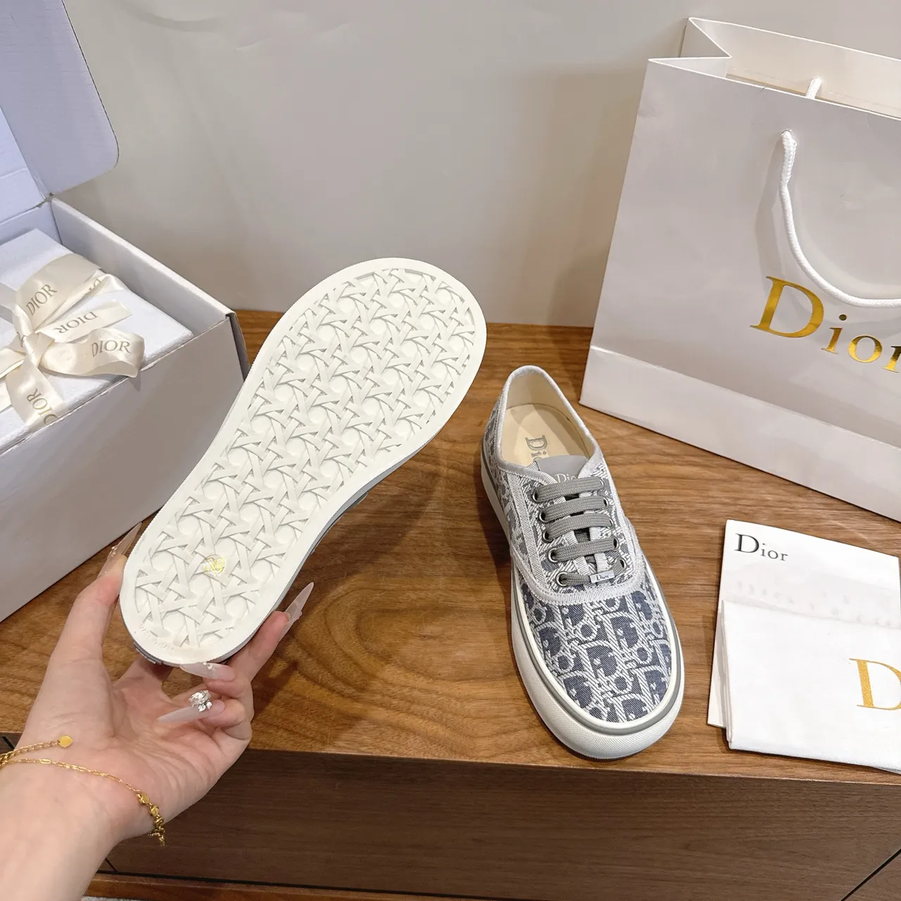 Dior B23 Monogram Canvas Low-Top Lifestyle Sneakers 2