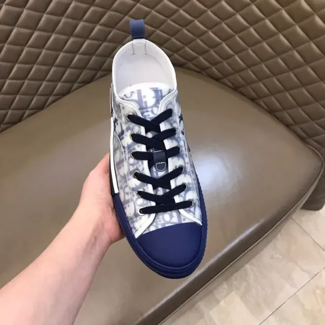 Dior B23 Monogram Translucent Navy Lifestyle Sneakers 3