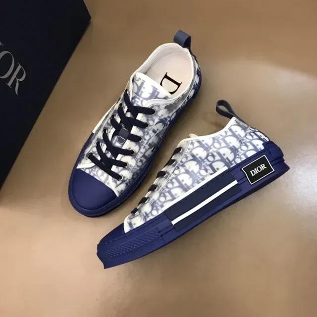 Dior B23 Monogram Translucent Navy Lifestyle Sneakers 7