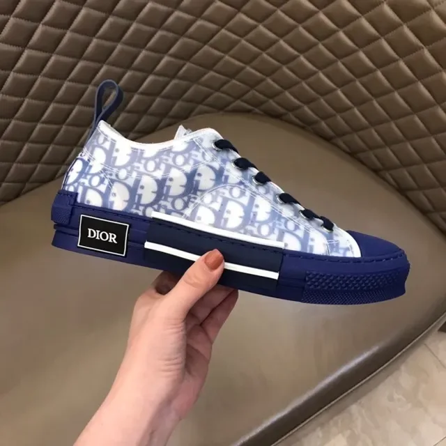 Dior B23 Monogram Translucent Navy Lifestyle Sneakers 8