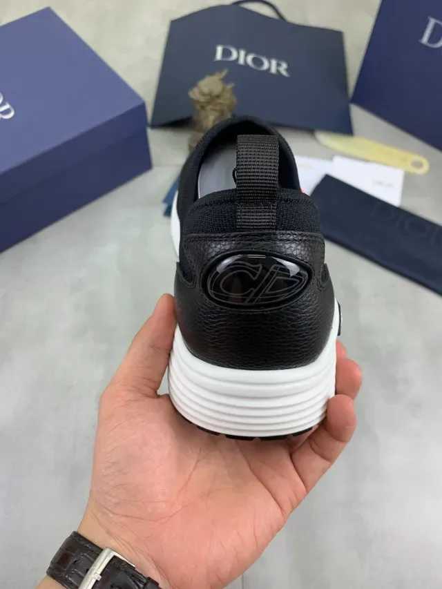Dior B30 Negro y Naranja Zapatillas Lifestyle Slip-On 3