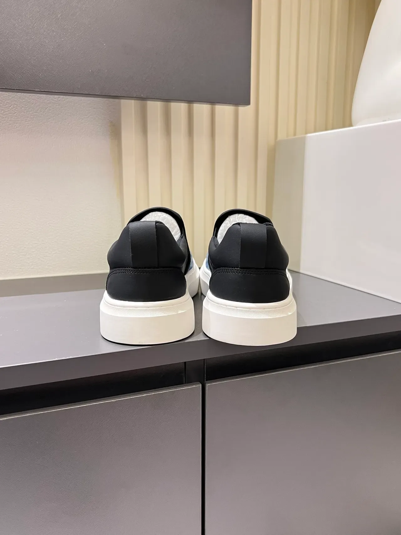 Dior Blue Black Slip-On Jacquard Monogram Upper Lifestyle Sneakers 2