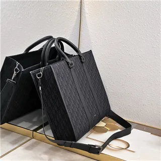 Dior Book Tote Monogram Beige and Black Tote Bag 9