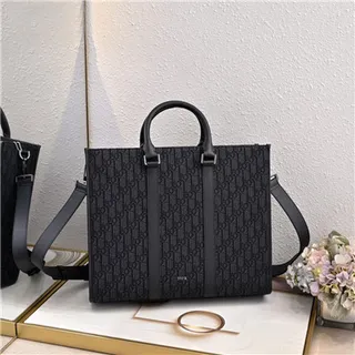 Dior Book Tote Monogram Beige and Black Tote Bag 10