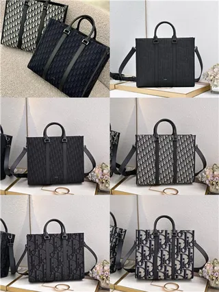 Dior Book Tote Monogram Beige and Black Tote Bag 19