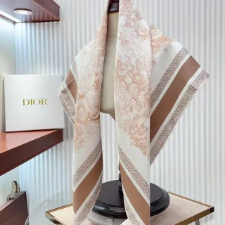 ডায়োর প্রিন্টেড গ্রাম্য টয়ল সিল্ক স্কার্ফ