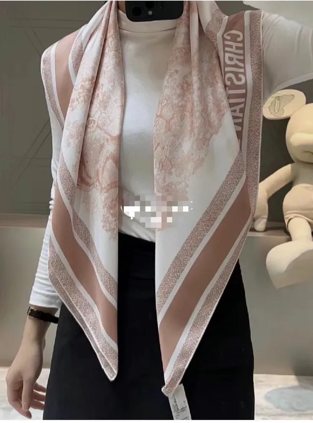 Dior Printed Pastoral Toile Silk Scarf 2