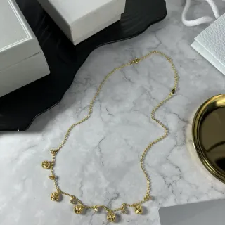 Dior Rose des Vents 金银链 多 charm 项链