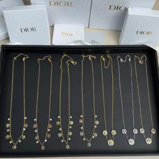 Dior Rose des Vents Cadena fina dorada plata colgantes de brújula y estrella collar