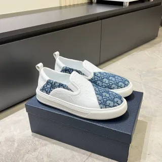 Dior baskets lifestyle slip-on monogram jacquard blanc marine