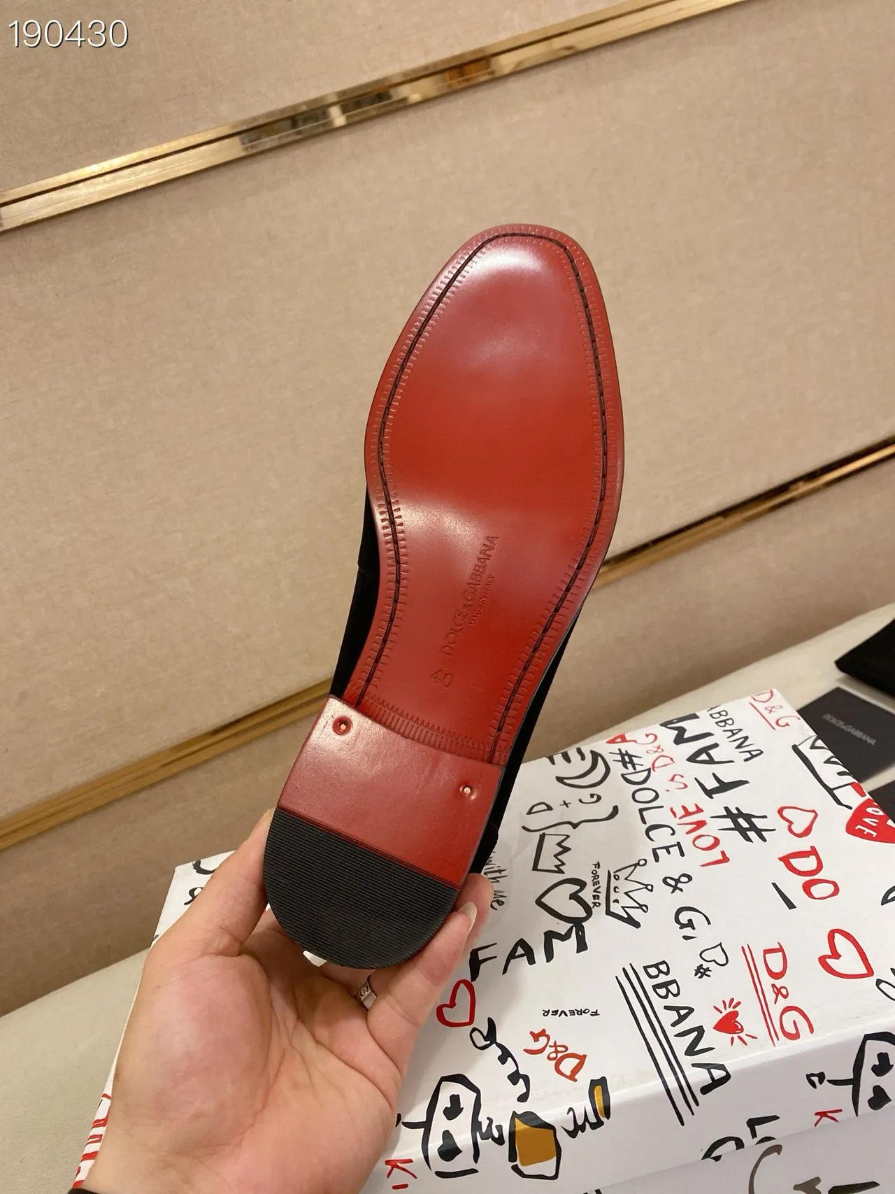 Dolce & Gabbana DG বাকল লোফার কালো সুয়েড লোফার 3