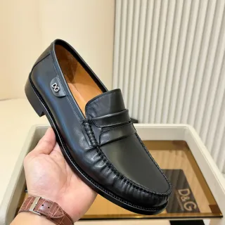 Dolce & Gabbana Portofino loafer de couro preto