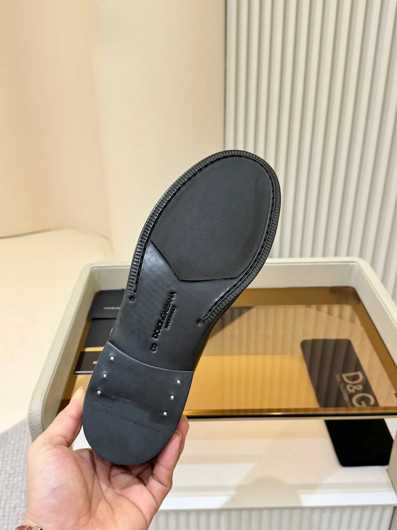 Dolce & Gabbana Portofino Black Leather Penny Loafer 2