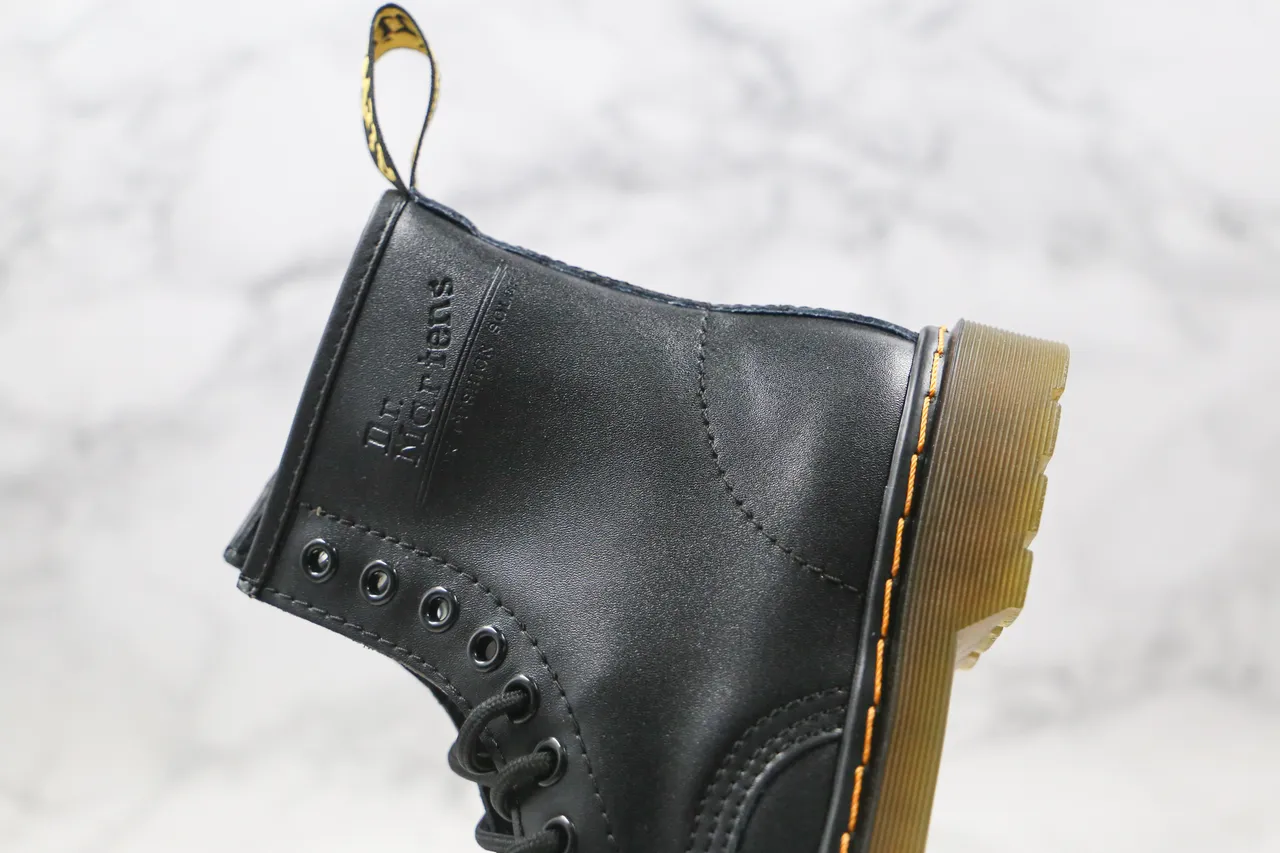 Dr. Martens 1460 কালো চিকন চামড়ার মার্টিন বুট 5