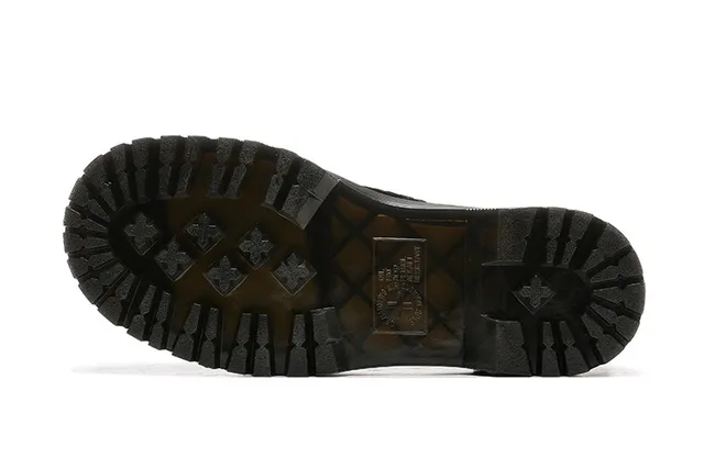 Dr. Martens Jadon 黑色米色平台鞋底侧拉链马丁靴 7