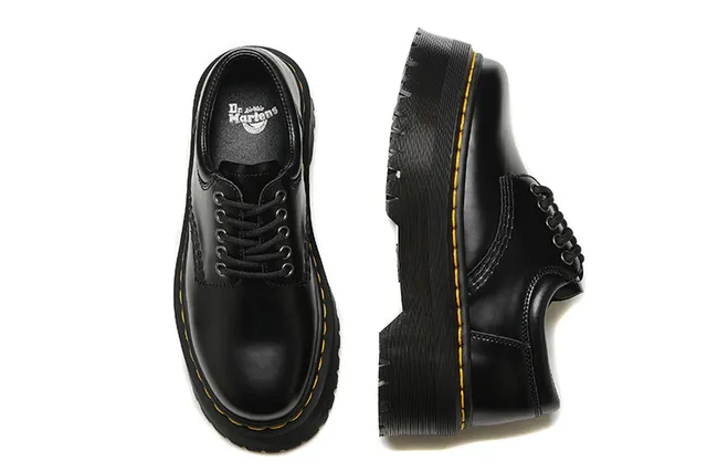 Dr. Martens Jadon Platform 黑色皮革牛津鞋 2