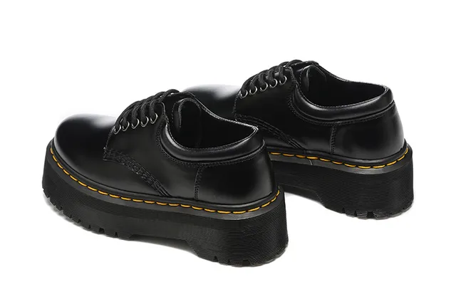 Dr. Martens Jadon Platform 黑色皮革牛津鞋 7