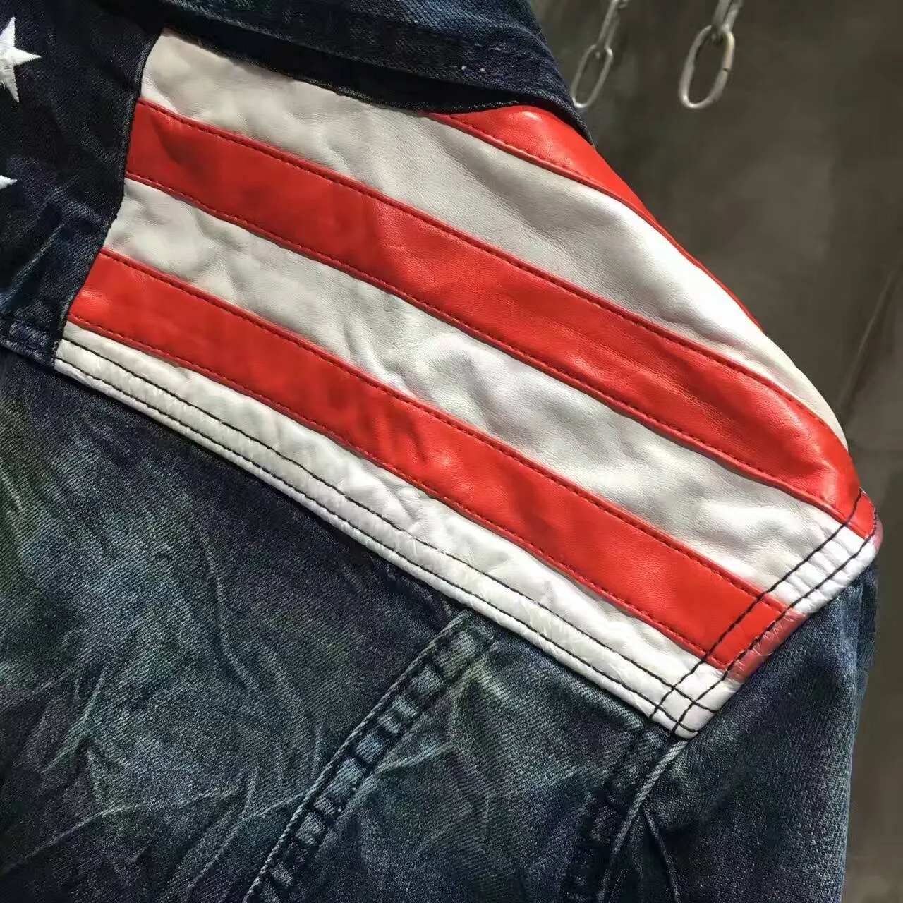 Dsquared2 American Flag Patch Denim Jacket 2