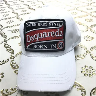 Dsquared2 ICON Caten Bros Style Gorra de béisbol roja 3