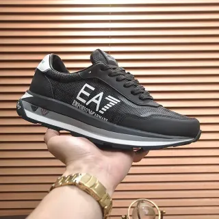 Emporio Armani EA7 Black and White Lifestyle Sneakers