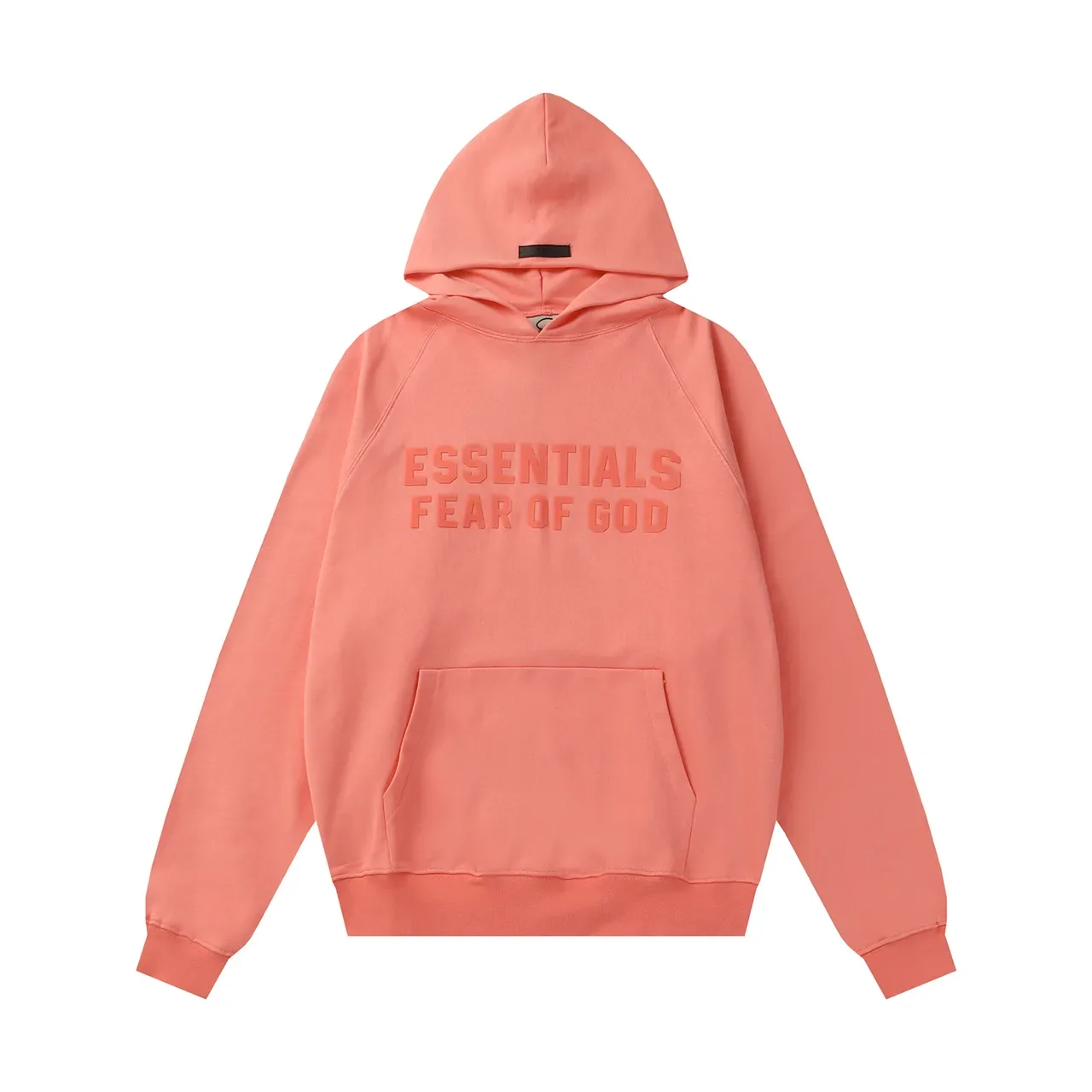 Fear of God Essentials Black Oversized Fit Tonal Embossed Logo Hoodie 6