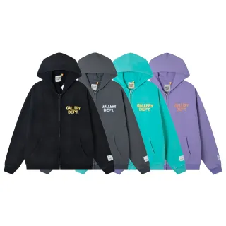Gallery Dept Embroidered Logo Full-Zip Hoodie