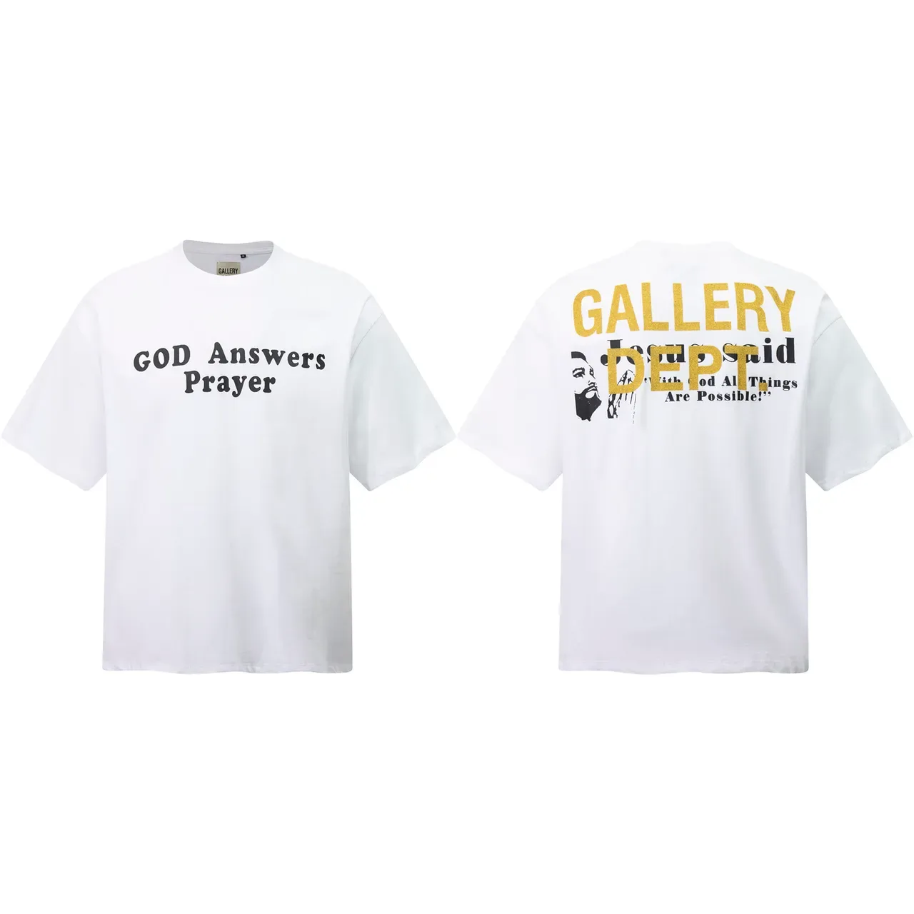 تيشيرت جرافيك أوفرسايز Gallery Dept GOD Answers Prayer 4