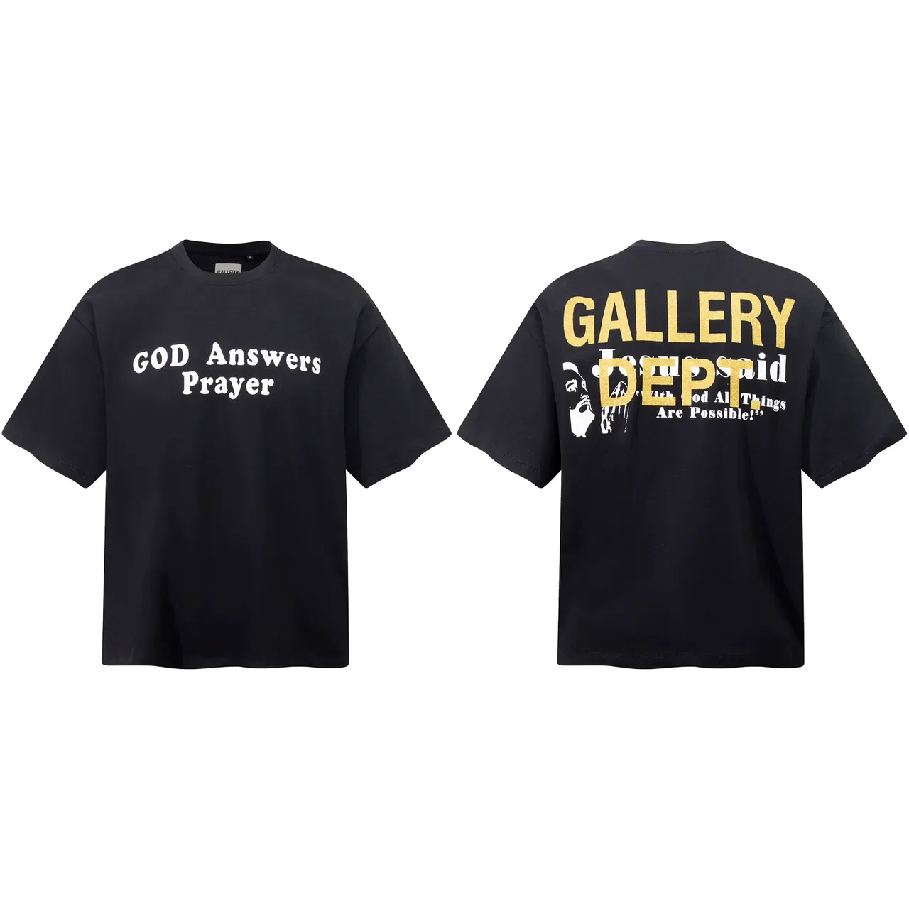 تيشيرت جرافيك أوفرسايز Gallery Dept GOD Answers Prayer 5