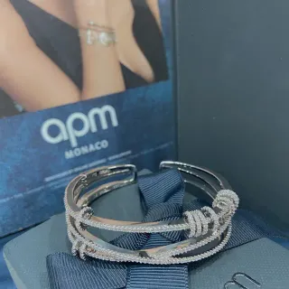 APM مونيكو اساور بانجل باڤيه كريستال متداخلة