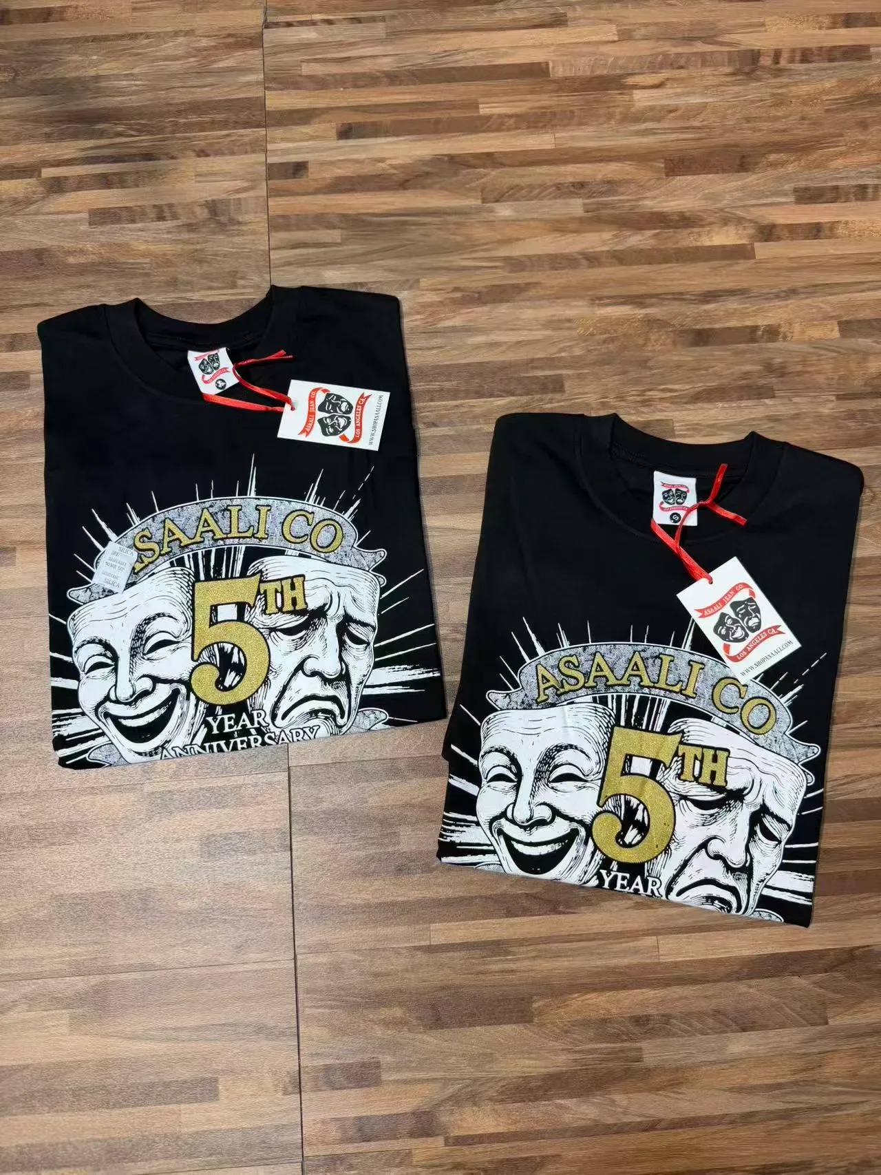 ASAALI 5th Anniversary Comedy Tragedy Graphic T-Shirt 4