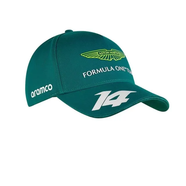 Aston Martin Formula One Team gorra de béisbol bordada verde 13